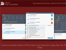 Tablet Screenshot of pdf-converter-mac.net